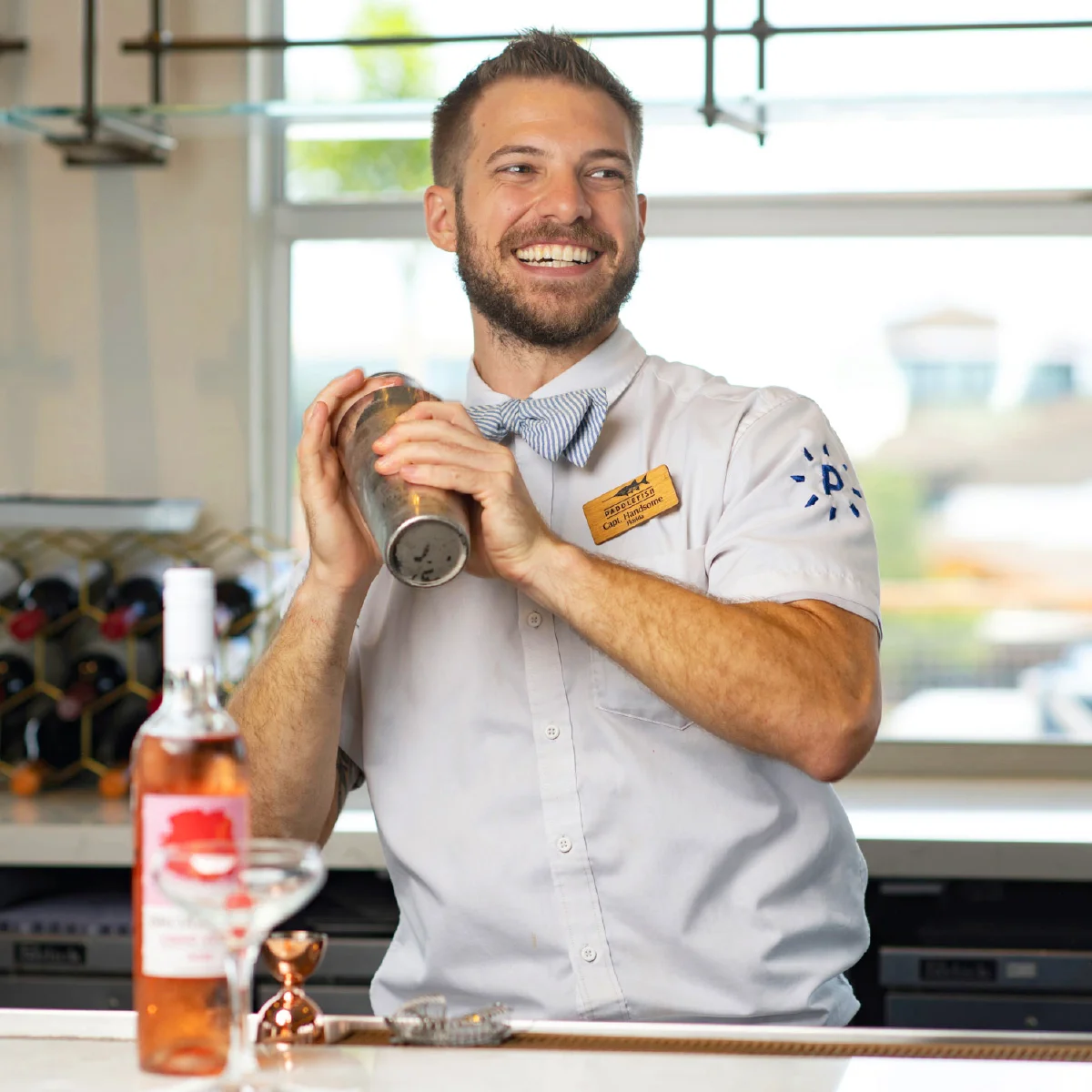 bartender making a drink